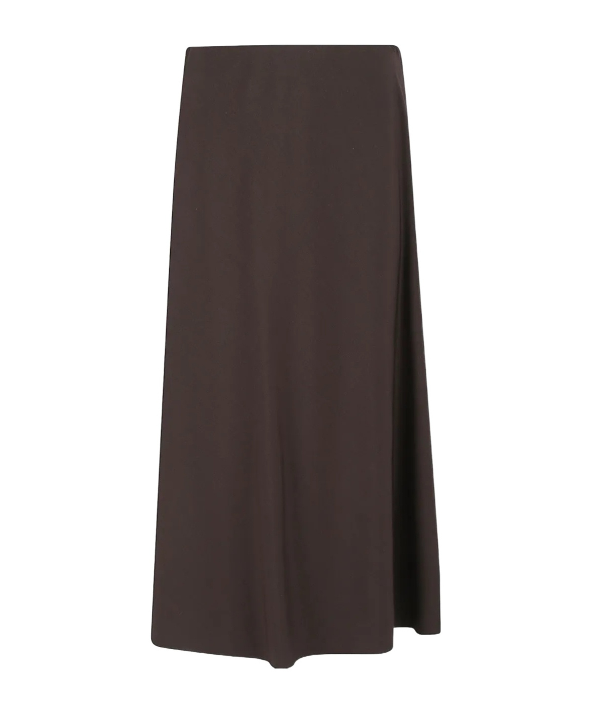 Brunello Cucinelli A-line Flared Hem Midi Skirt In Brown