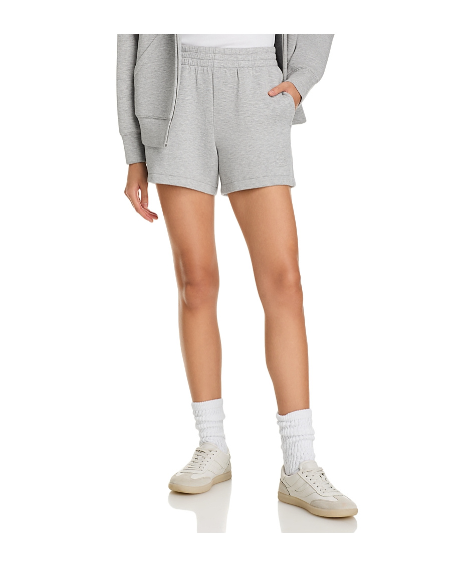 Shop Anine Bing Logo Shorts In Gray