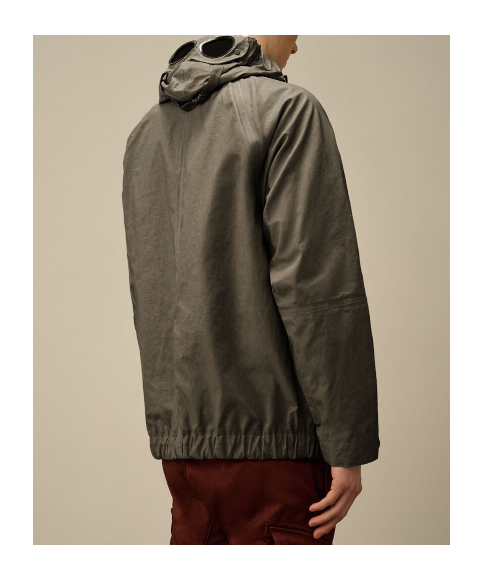 C.p. Company Long Sleeve Hooded Casual Jacket In Brown