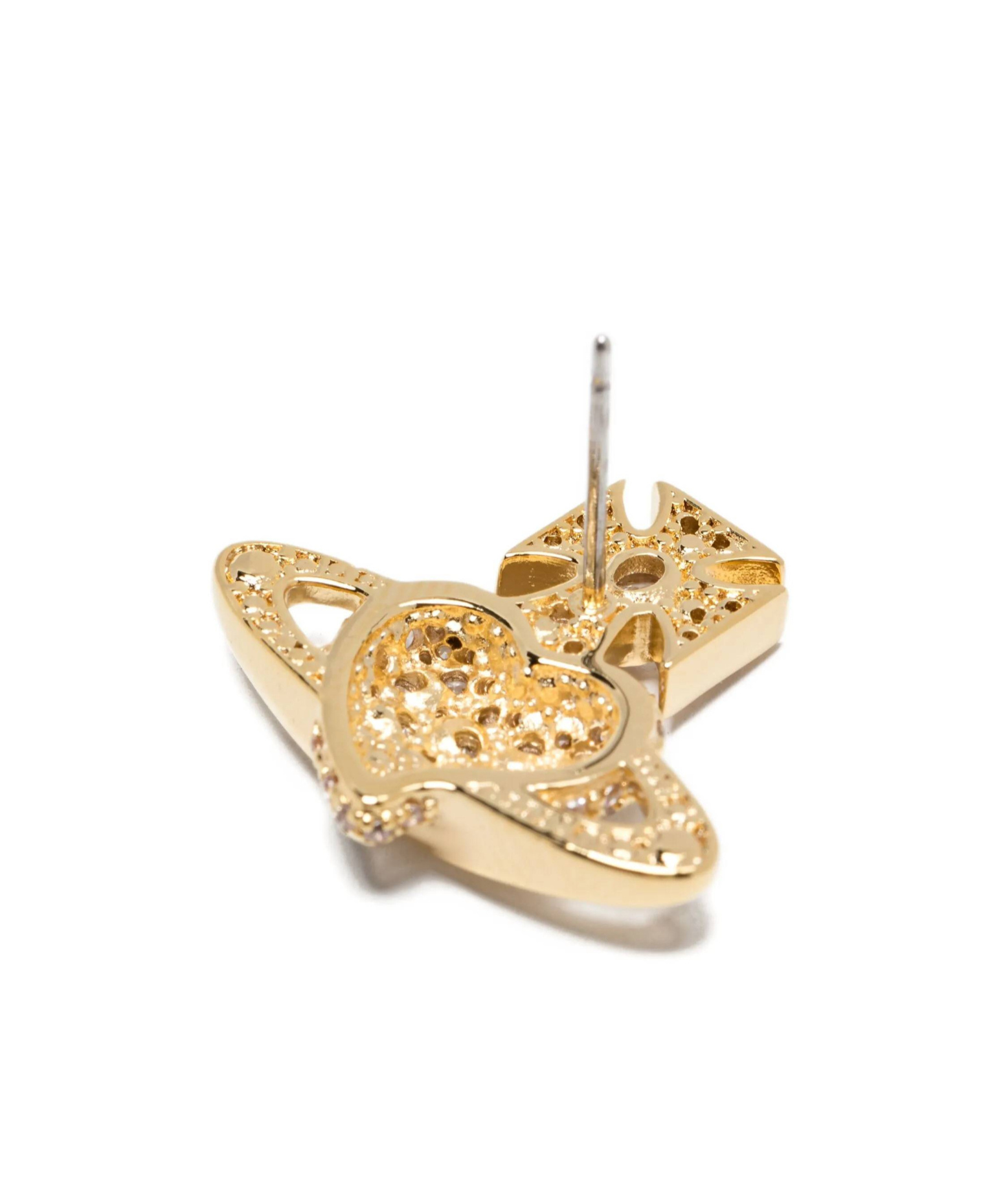 Vivienne Westwood Agnatha Heart Earrings In Gold