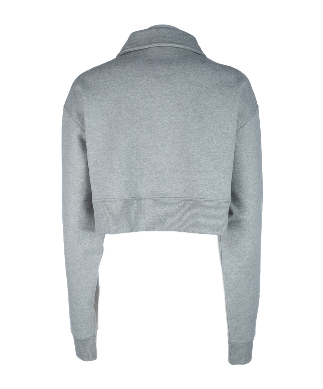 Miu Miu Long-sleeved Sweater In Gray