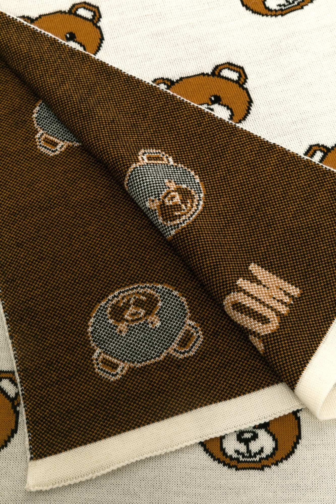 Moschino Wool Scarf In Gray