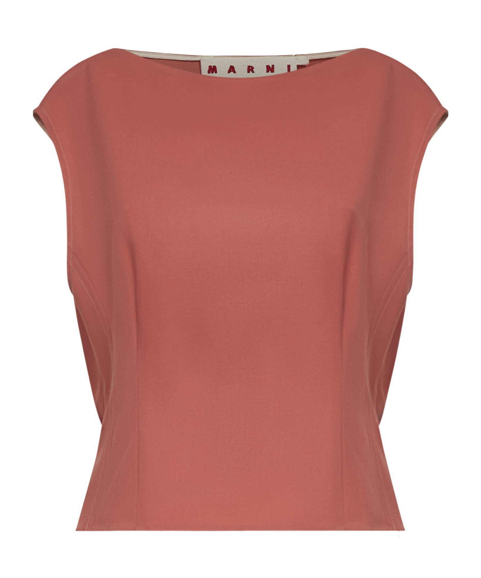 Marni Sleeveless Vest In Brown