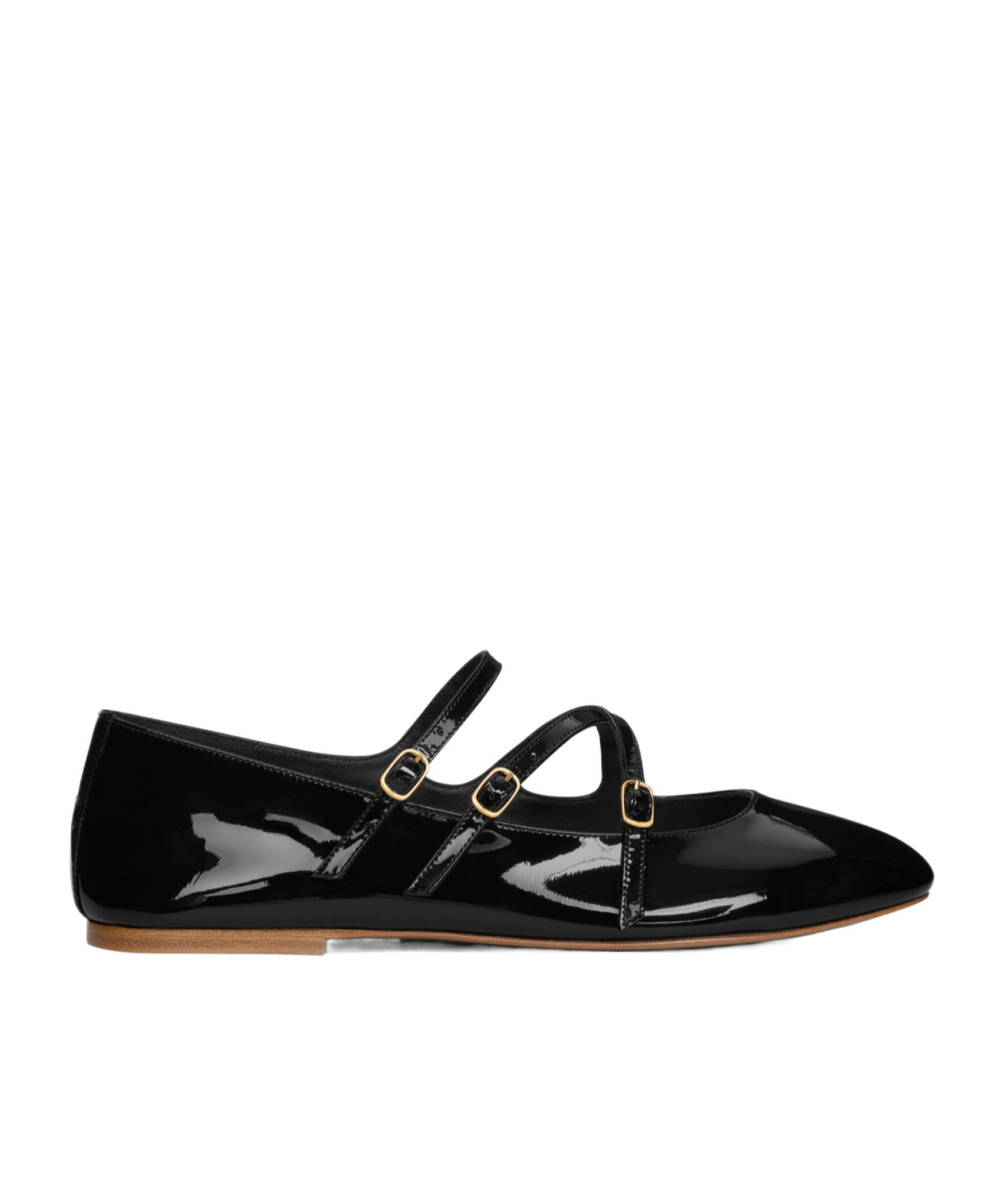 Celine Woman Ballet Flats Black Size 7.5 Calfskin In Black