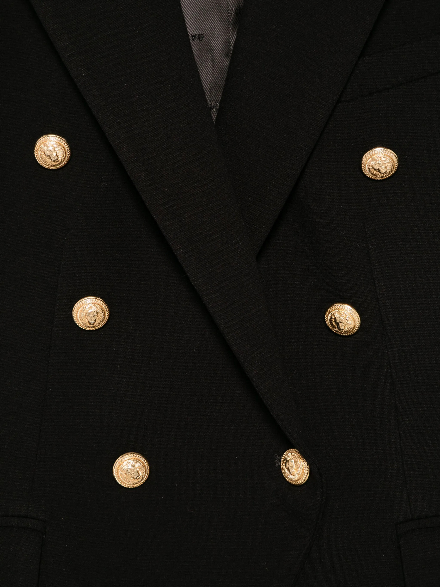 Balmain Long Sleeve Blazer In Black