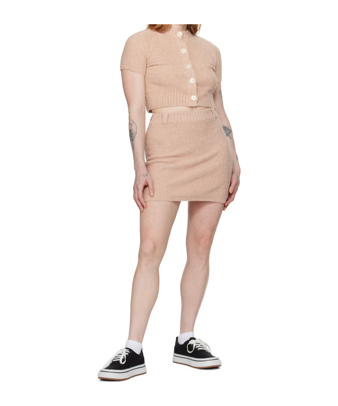 AMBUSH BUTTON SHORT KNITTED CARDIGAN