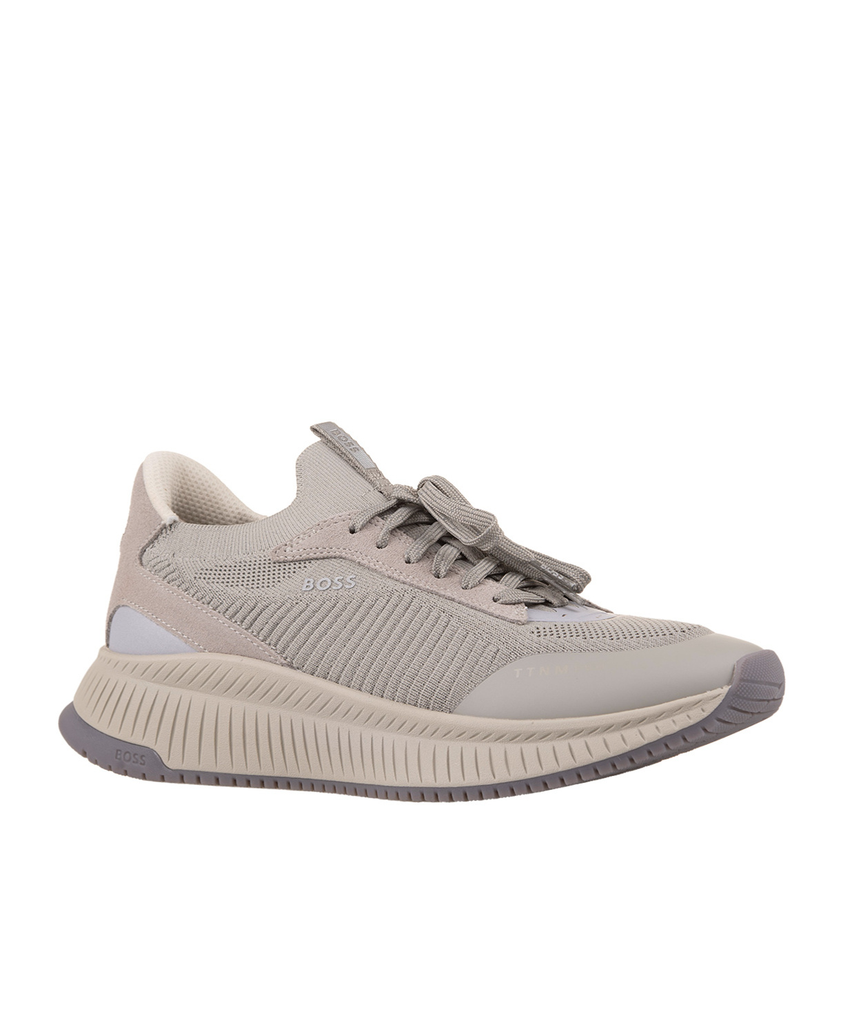 Hugo Boss Ttnm Evo Slon Panelled Sneakers In Nude