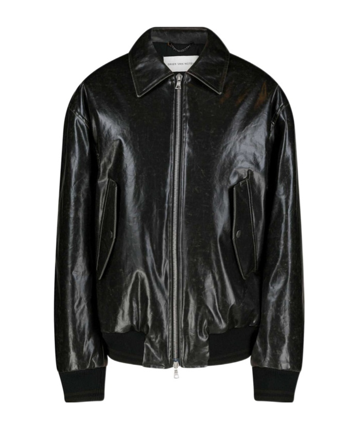 Dries Van Noten Bomber Jacket In Black