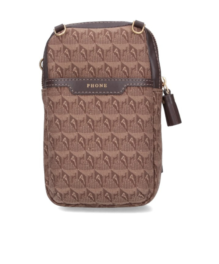 Anya Hindmarch Essentials Monogram-jacquard Crossbody Bag In Brown