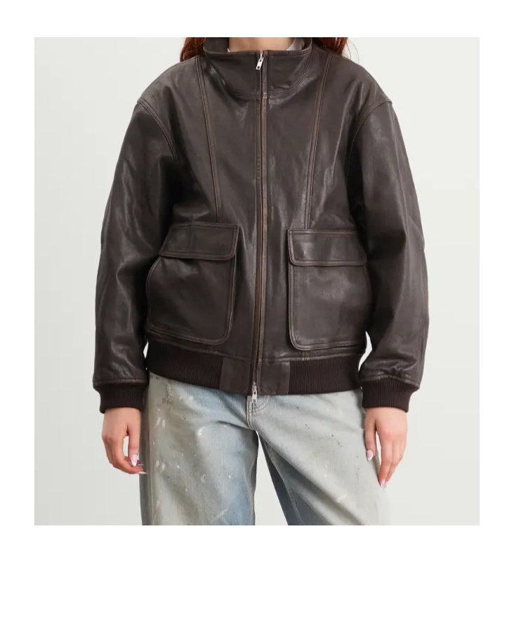 Dunst Leather Outerwear  In Black