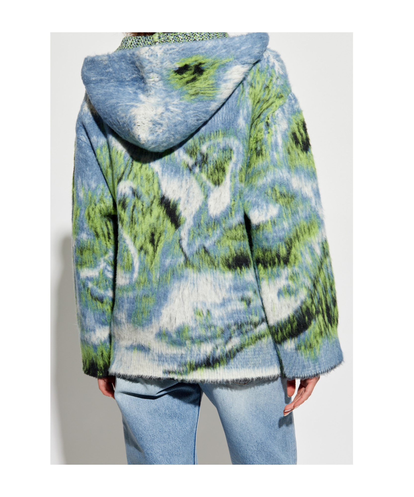 Attico Multicolor Sweater In Green