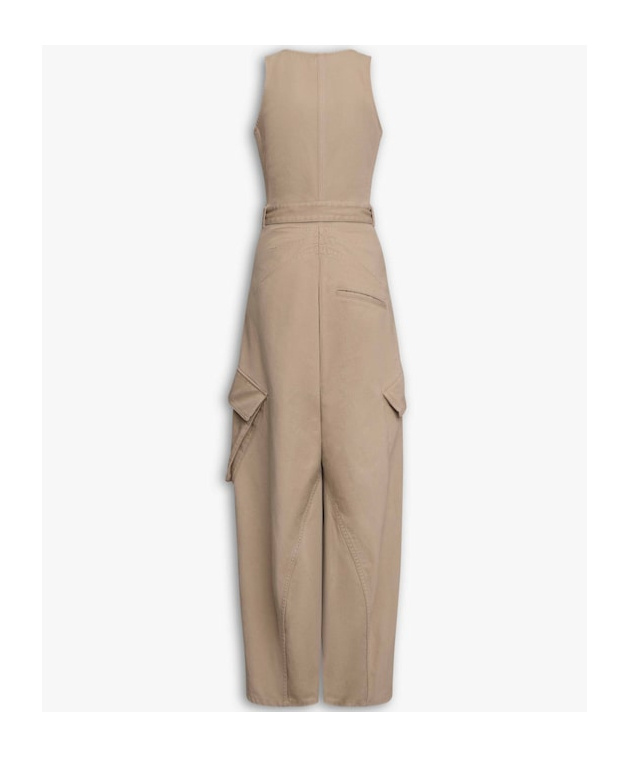 Alaïa Sleeveless Jumpsuit In Brown