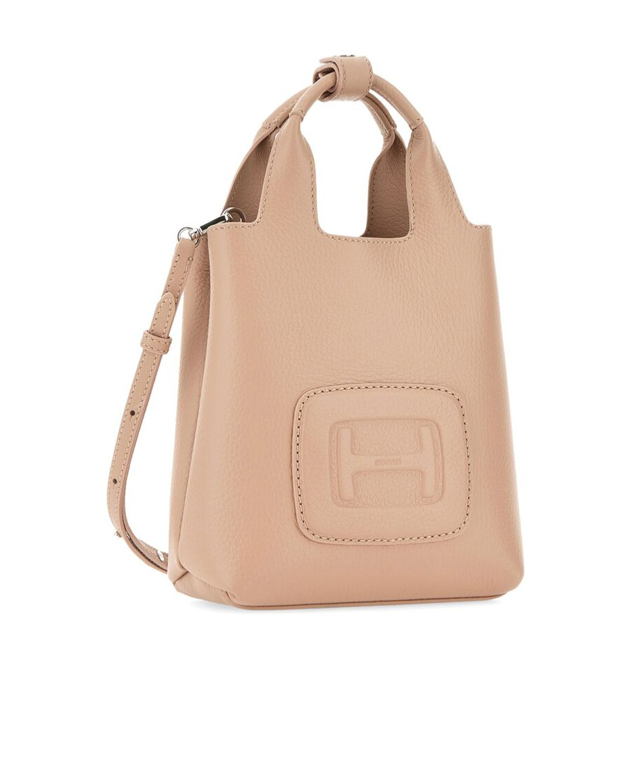 Hogan Mini Bag With 2 Handles And Removable Strap In Nude