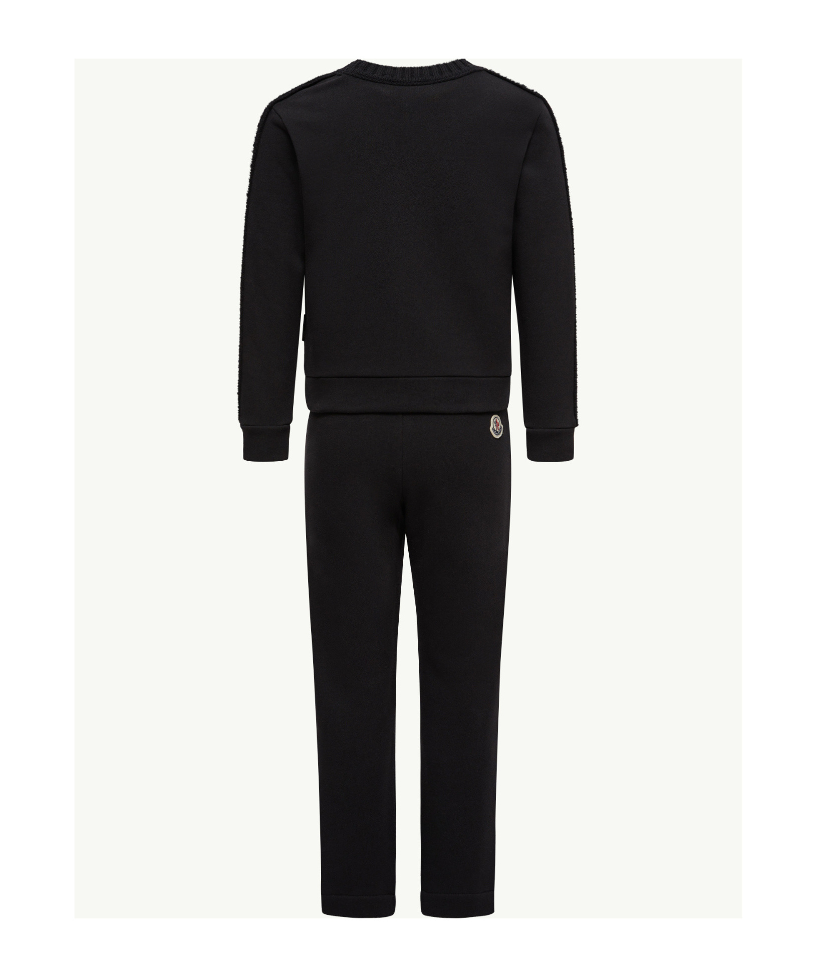 Moncler Wool-trimmed Cotton Tracksuit Set In Black