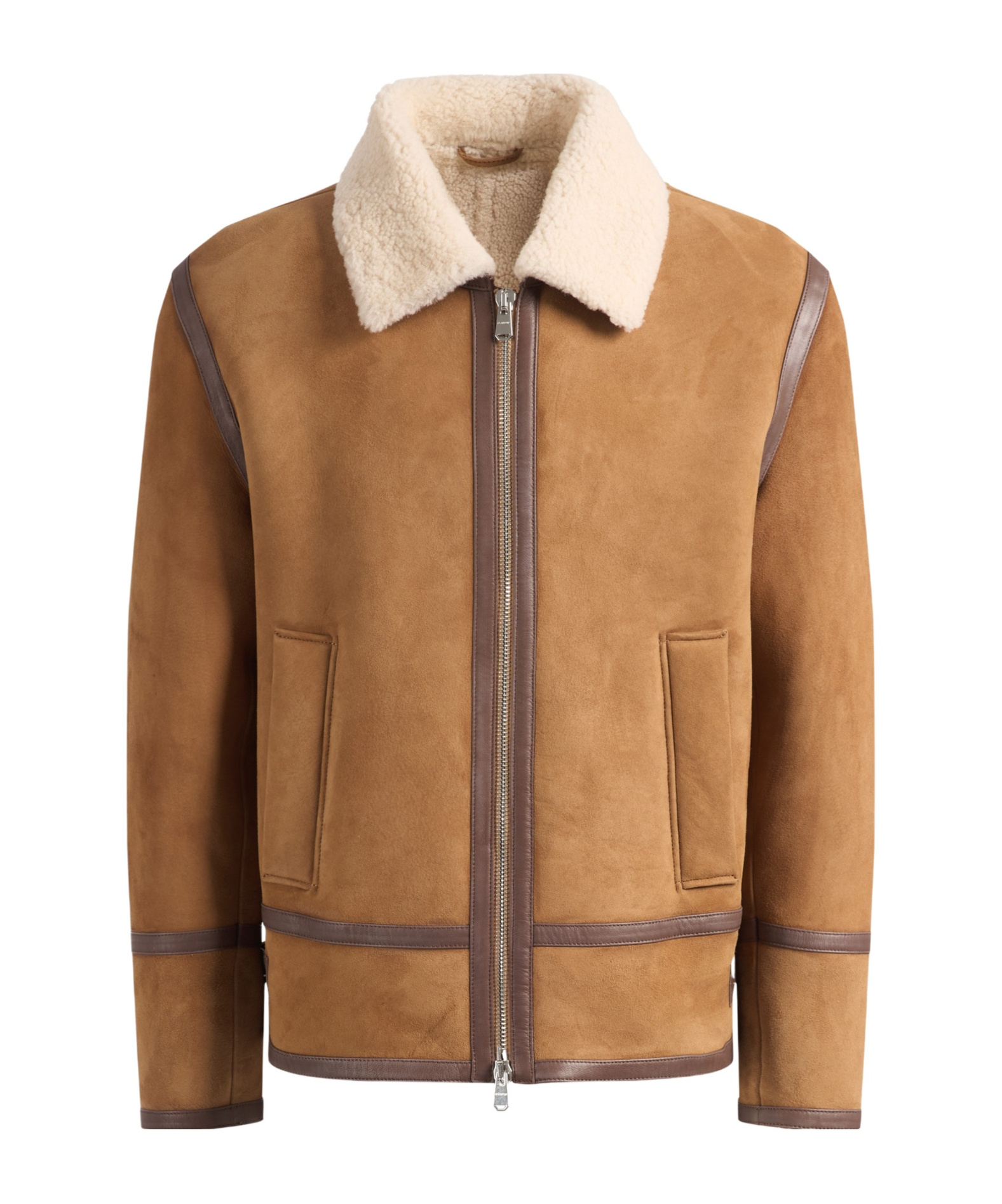 Dondup Caramel Shearling Jacket In Brown