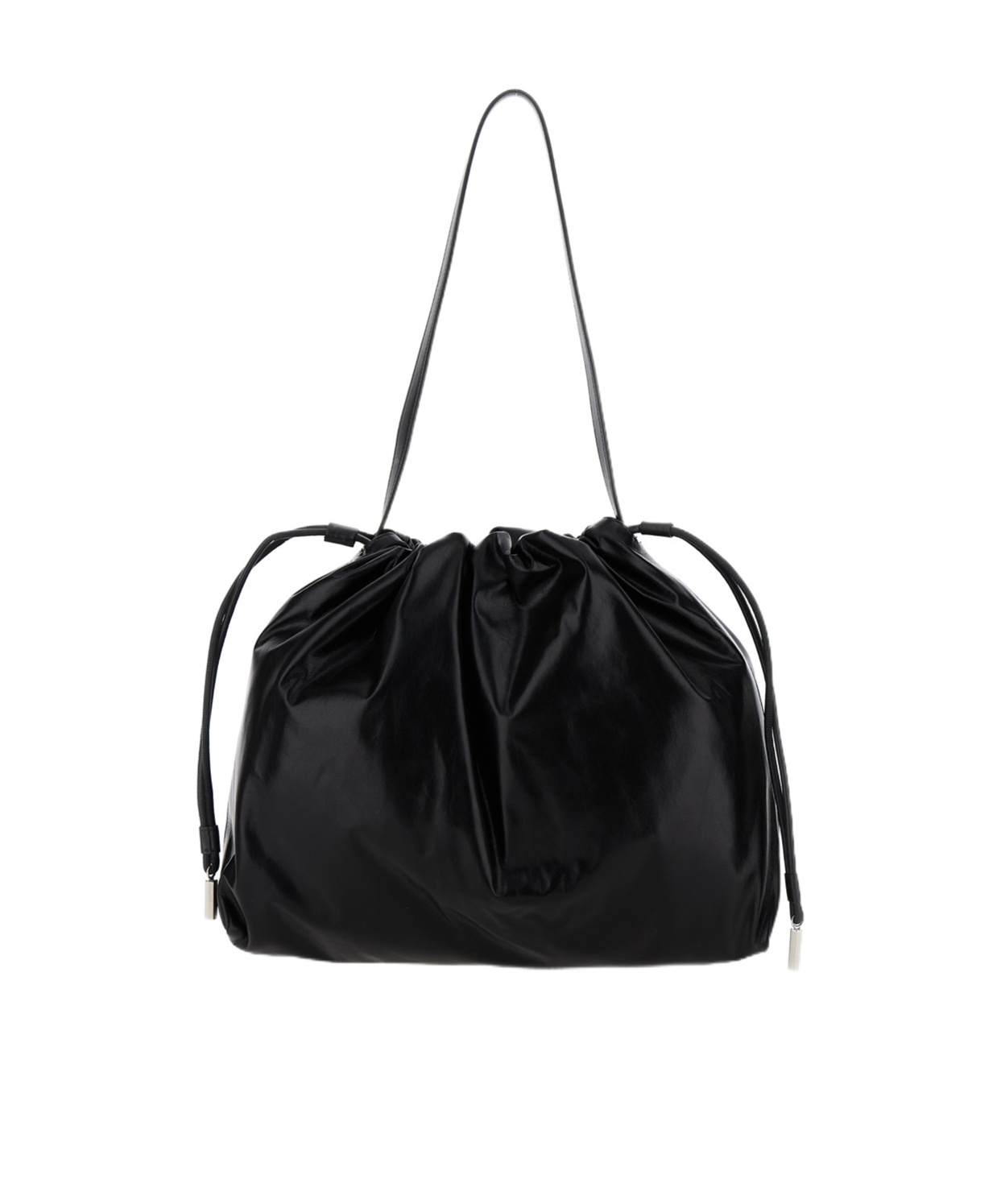 The Row Angy Drawstring Shoulder Bag In Black