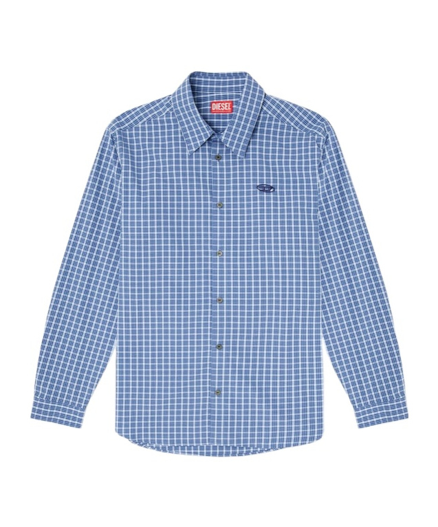 Diesel Checked Shirt With Oval D Embroidery