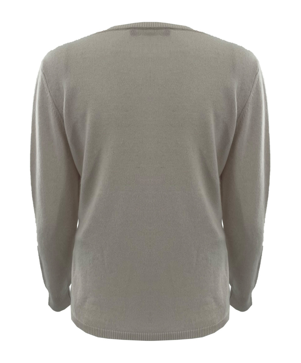 Max Mara Long-sleeved Sweater In Gray