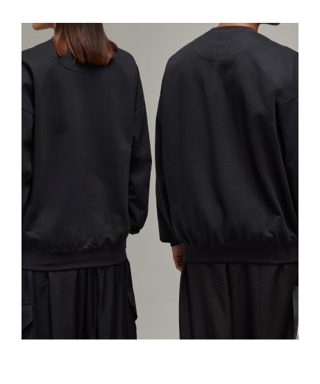 Y-3 Sweatshirt Whit Maxi Print In Black