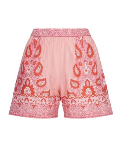 Etro Printed Shorts With Decorative Waistband
