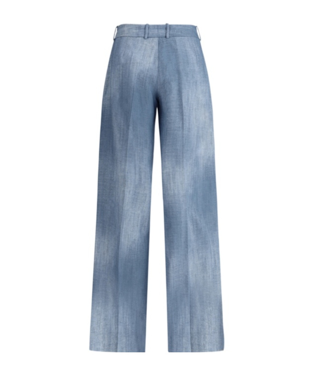 ERMANNO SCERVINO DENIM-PRINT TROUSERS