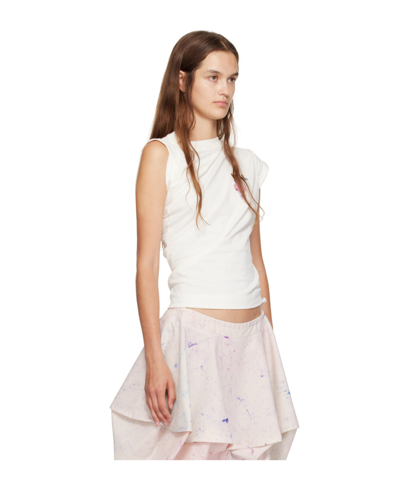Vivienne Westwood Logo Pattern Vest In Pink