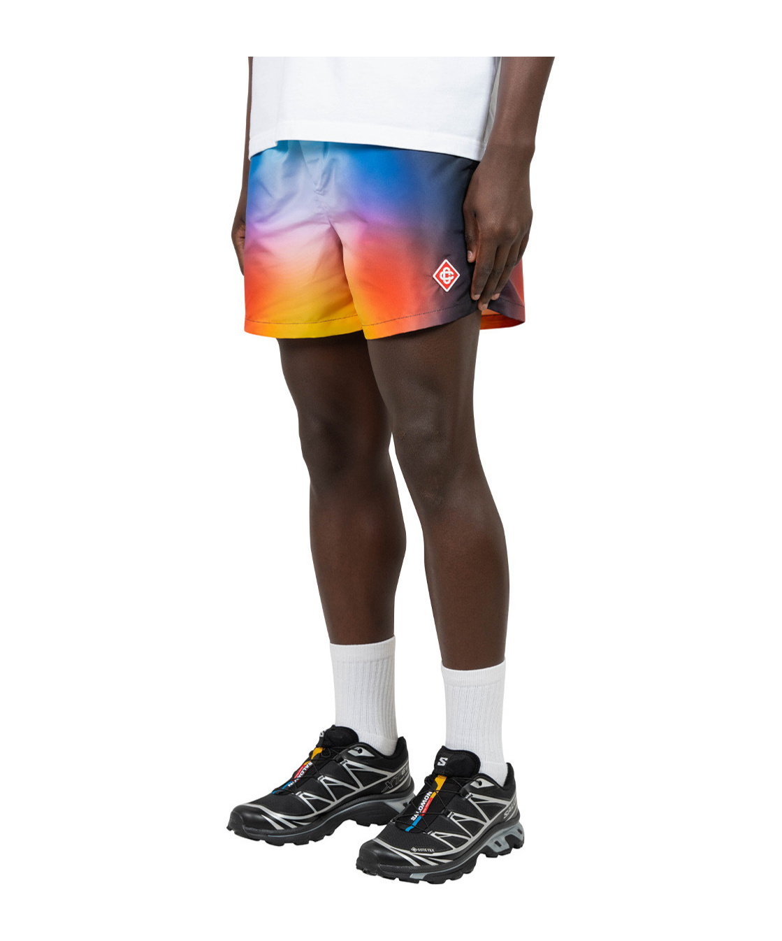 CASABLANCA ELASTIC WAIST SWIMMING TRUNKS
