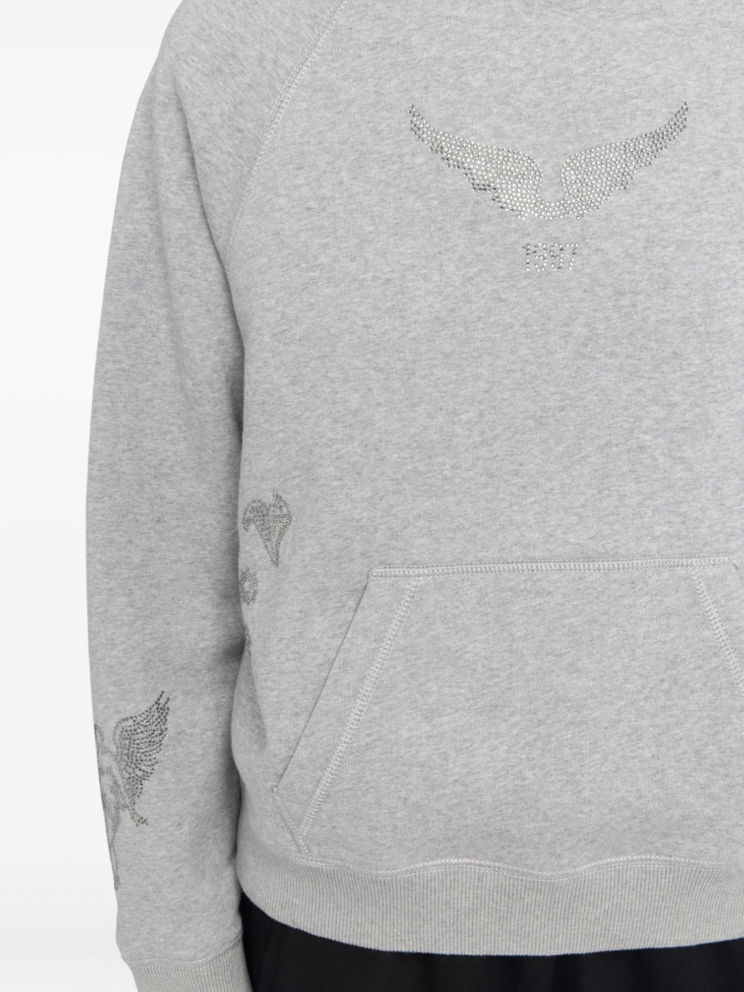 Zadig & Voltaire Long Sleeve Sweatshirt In Gray