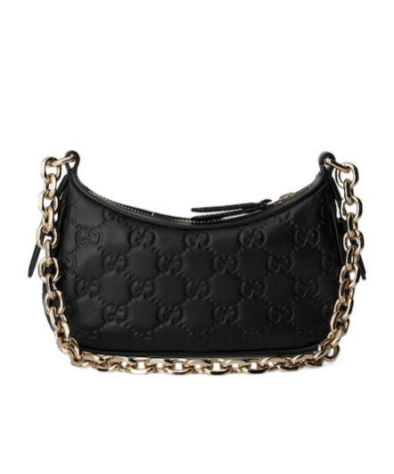 Gucci Gg Emblem Mini Shoulder Bag In Black