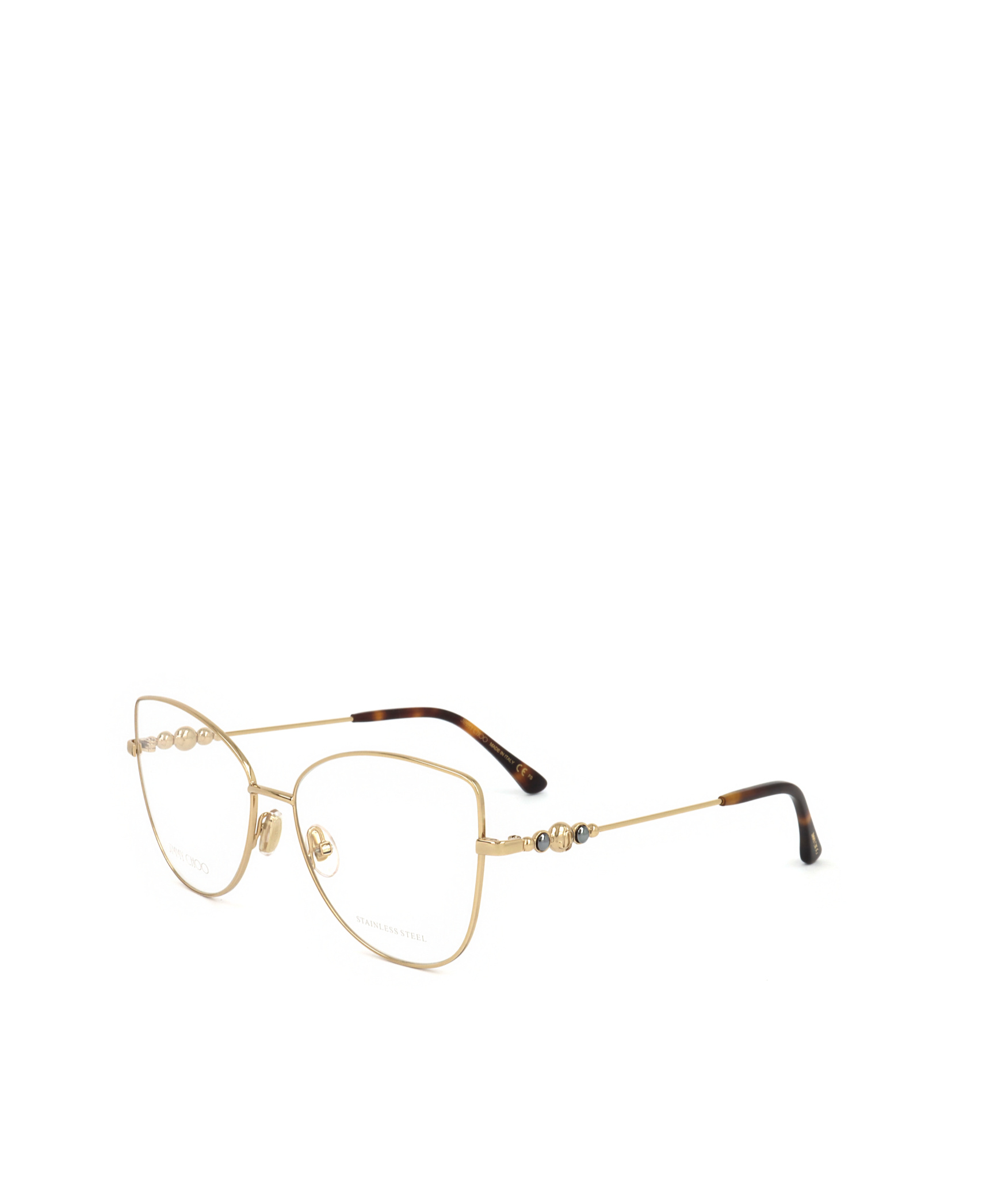 Jimmy Choo Eyewear Butterfly Frame Glasses In White