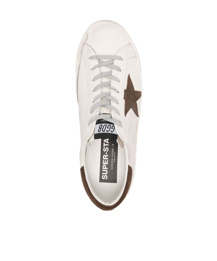 Golden Goose Star Suede Upper And Heel Sneakers In White
