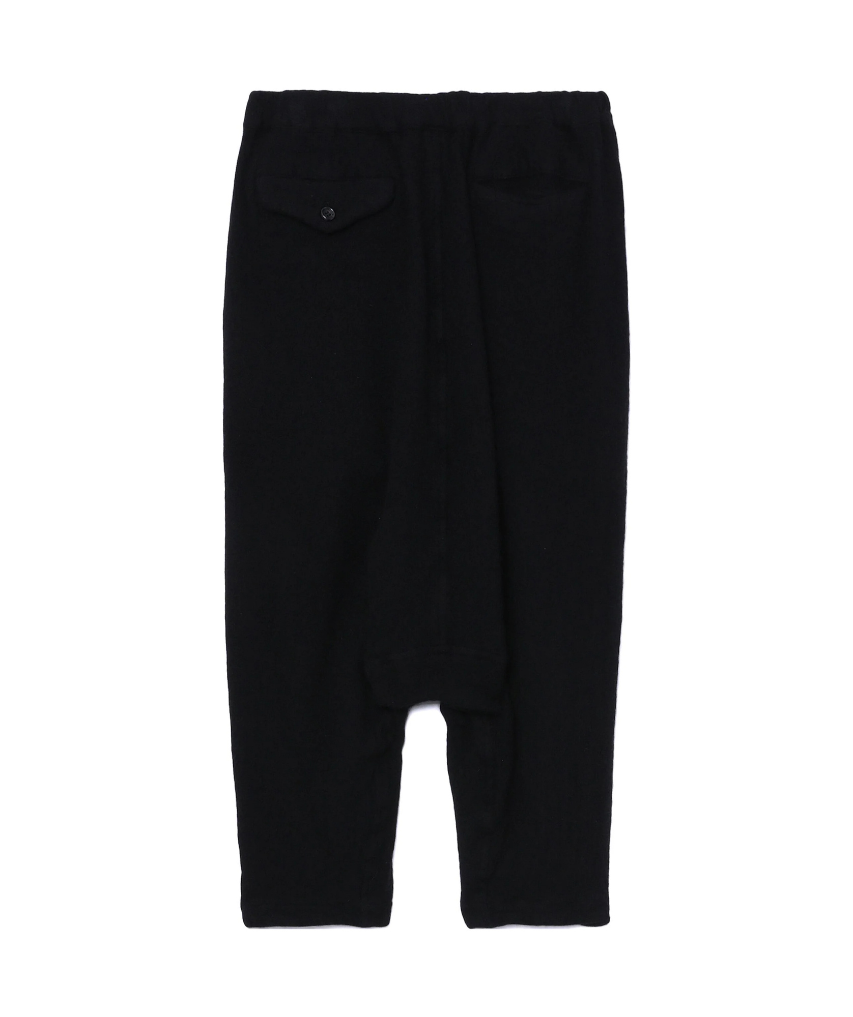 Comme Des Garçons Drop-crotch Cropped Trousers In Black