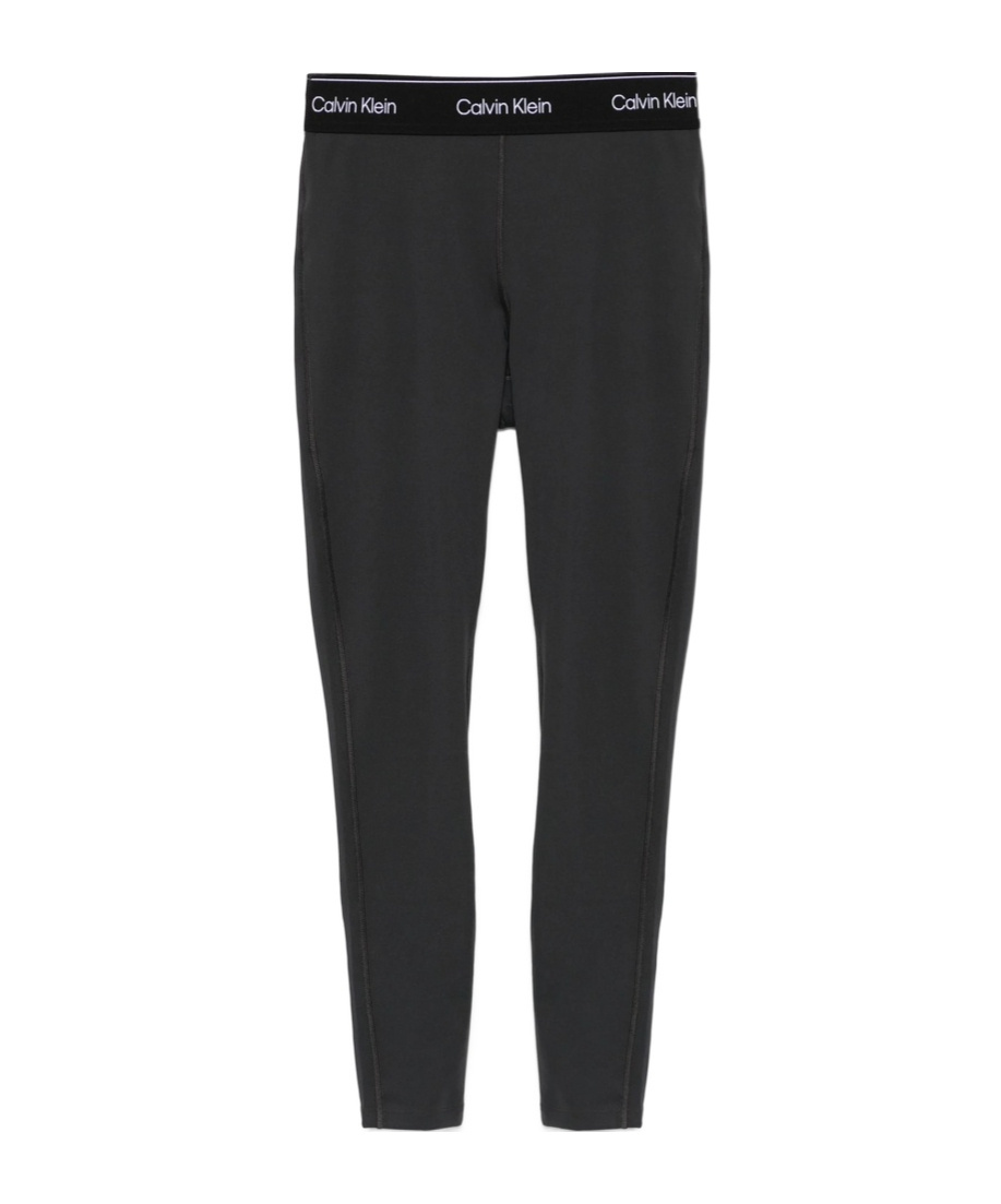 CALVIN KLEIN LOGO-WAISTBAND PERFORMANCE LEGGINGS