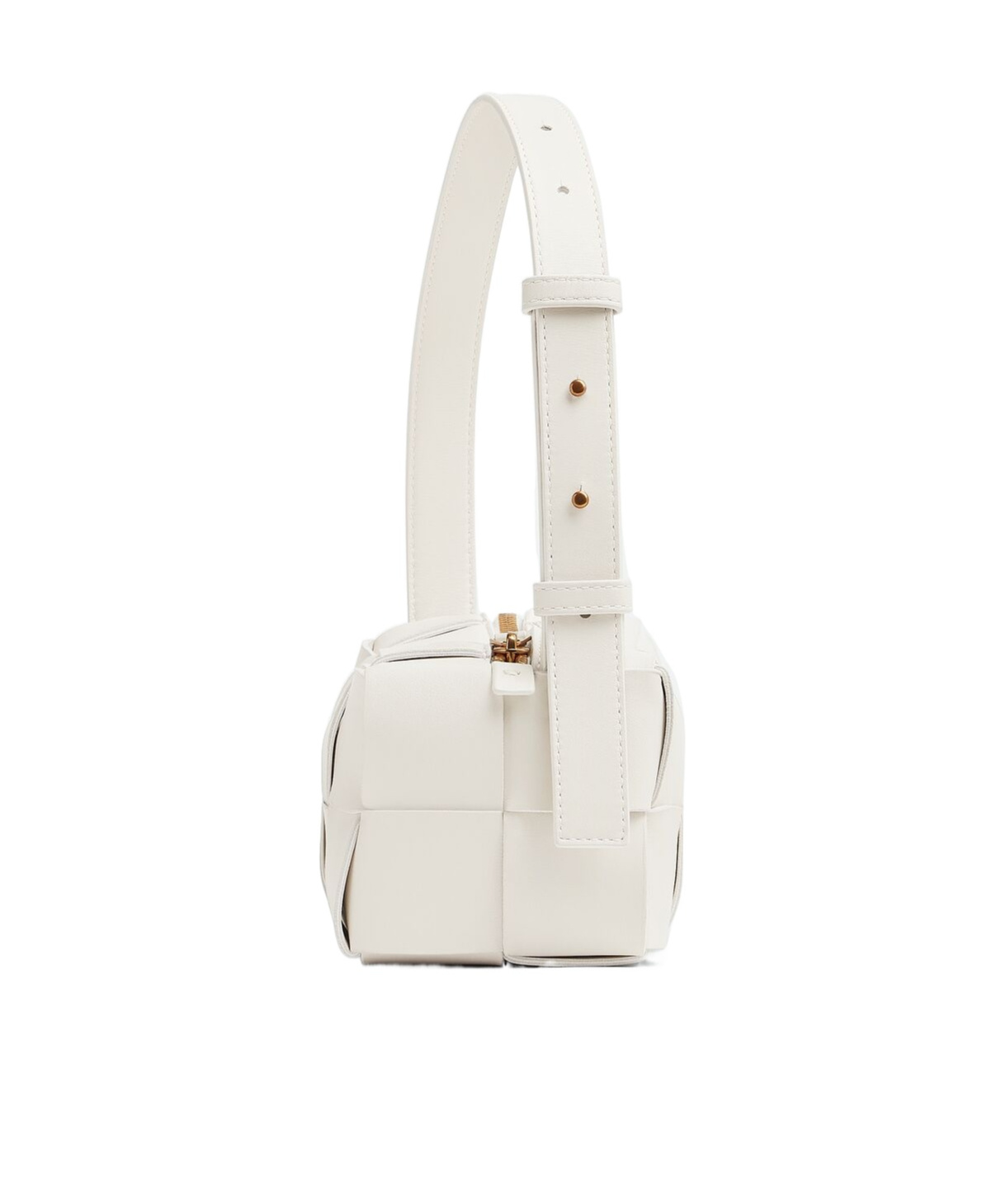 Bottega Veneta Small Brick Cassette Shoulder Bag In White