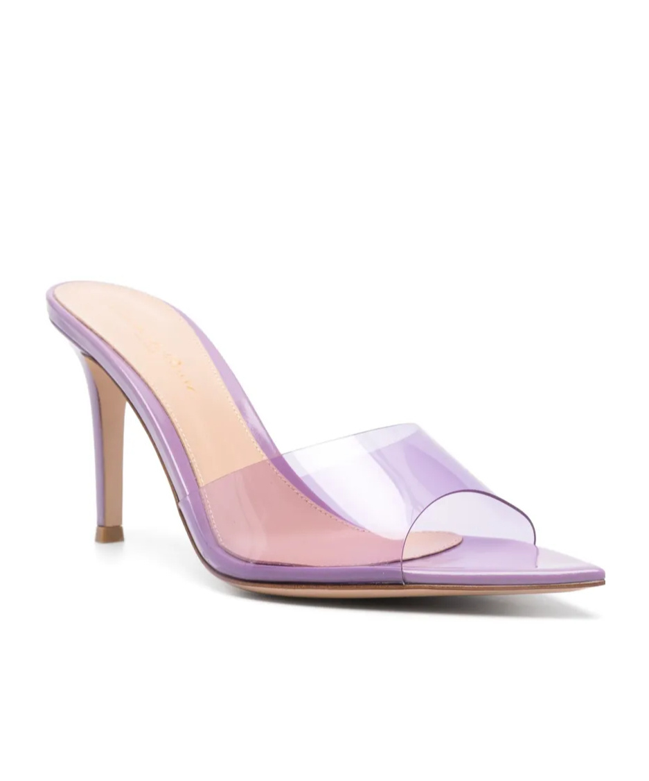 Gianvito Rossi Pointed High-heeled Sandals In Purple