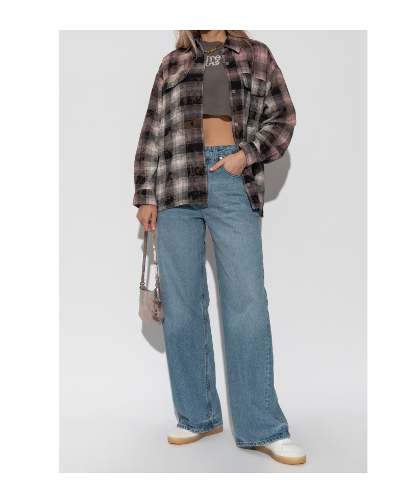 Palm Angels Checked Pattern Shirt In Multi