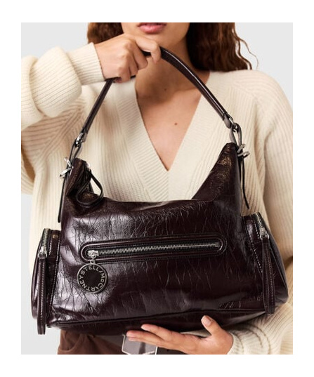 Stella Mccartney Dartmoor Shoulder Bag In Burgundy