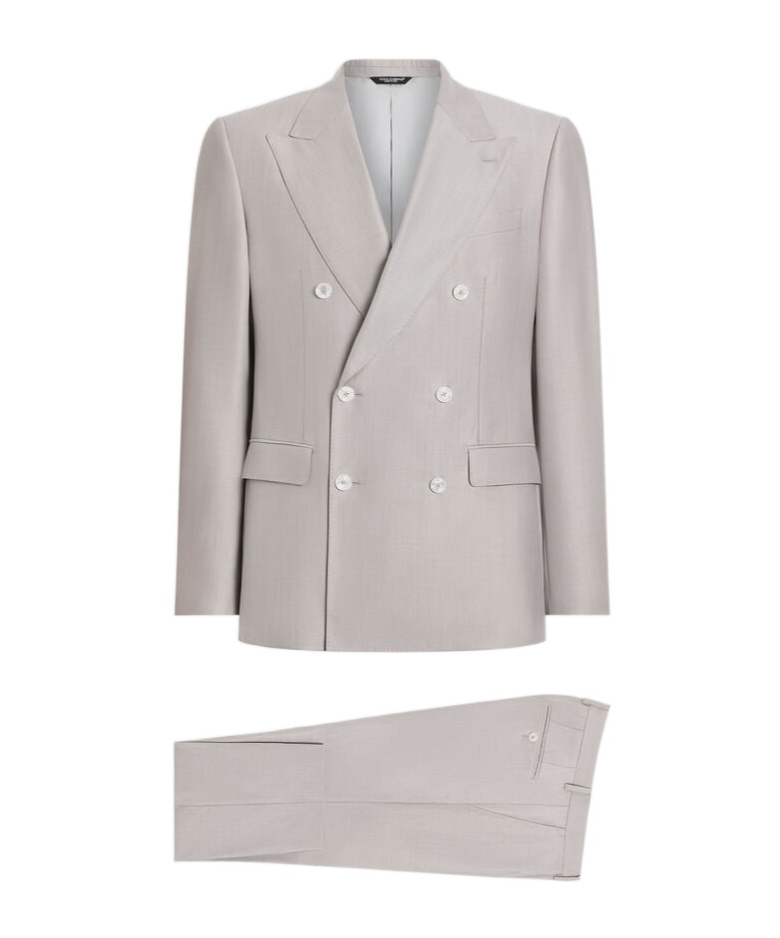 Dolce & Gabbana Deconstructed Twopiece Suit In Gray
