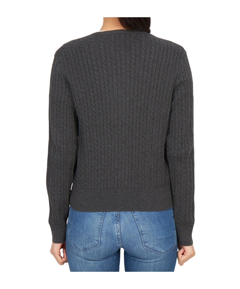 Polo Ralph Lauren Cable-knit Cardigan In Black