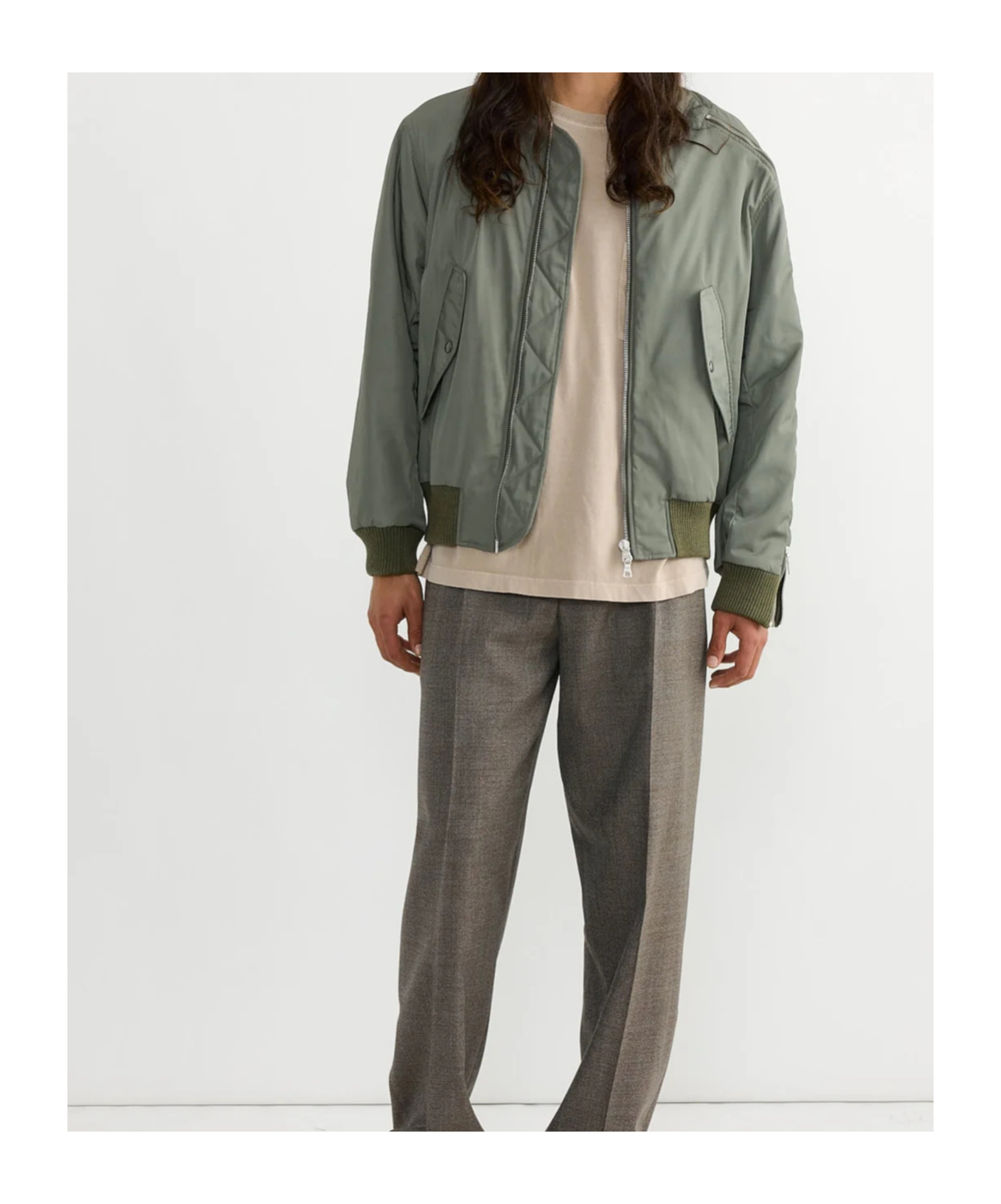 Dries Van Noten Long Sleeve Casual Jacket In Green