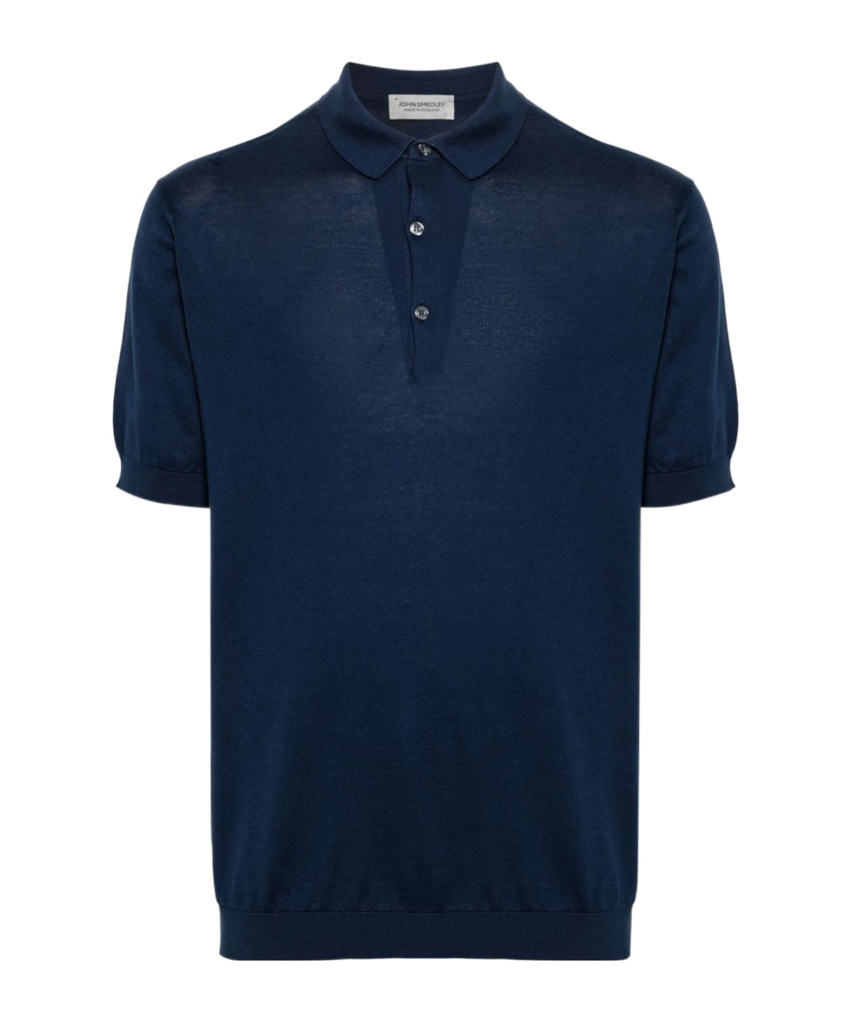 John Smedley Cotton Polo Shirt In Blue