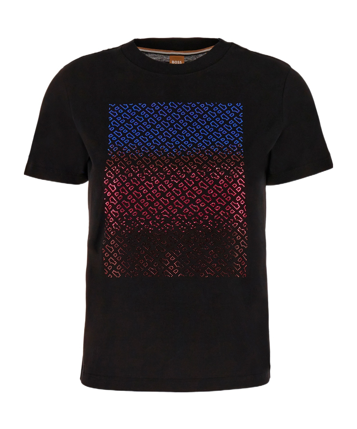 Hugo Boss Black Cotton T-shirt In Black