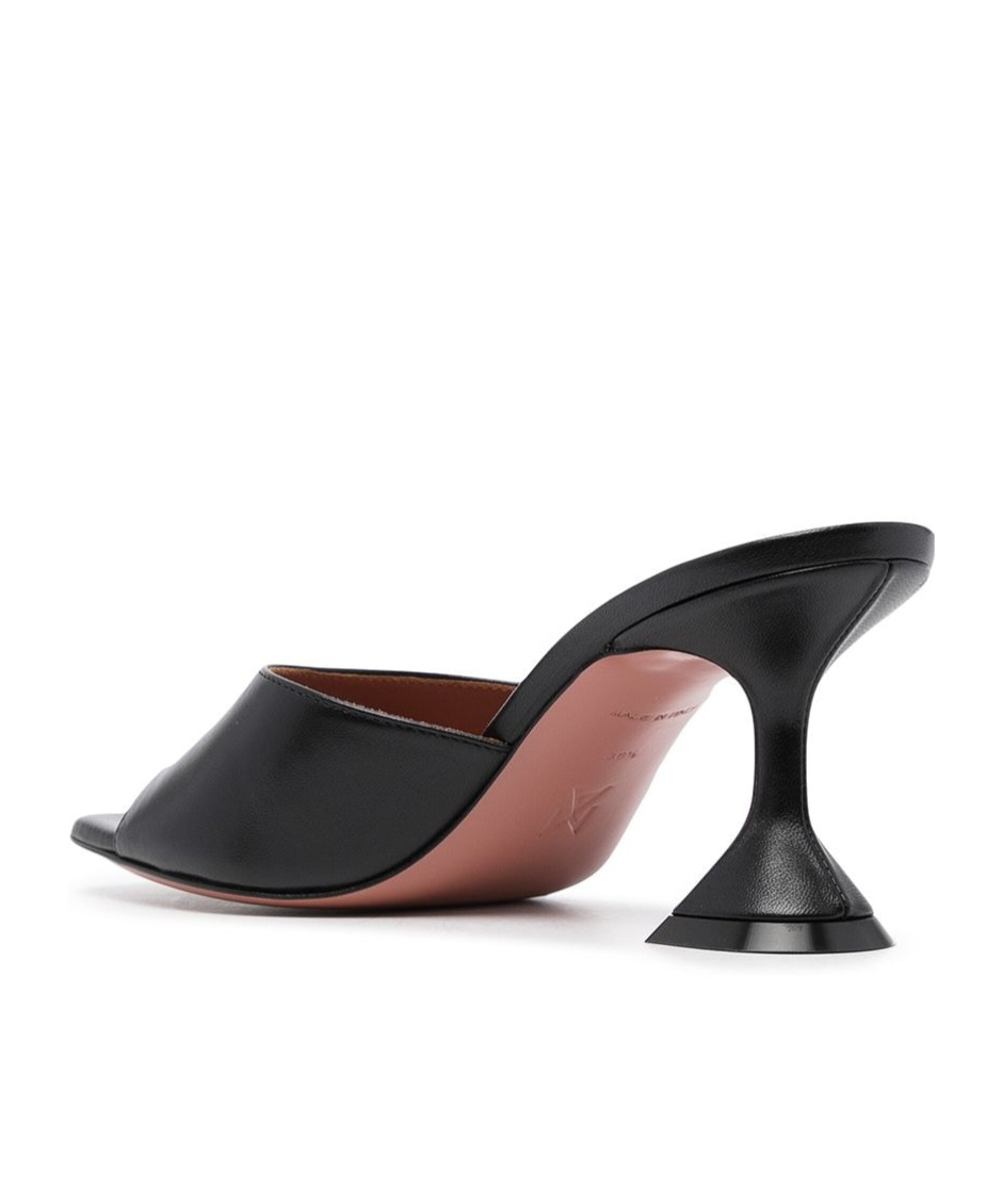 AMINA MUADDI SQUARE OPEN-TOED HIGH-HEEL SANDALS 