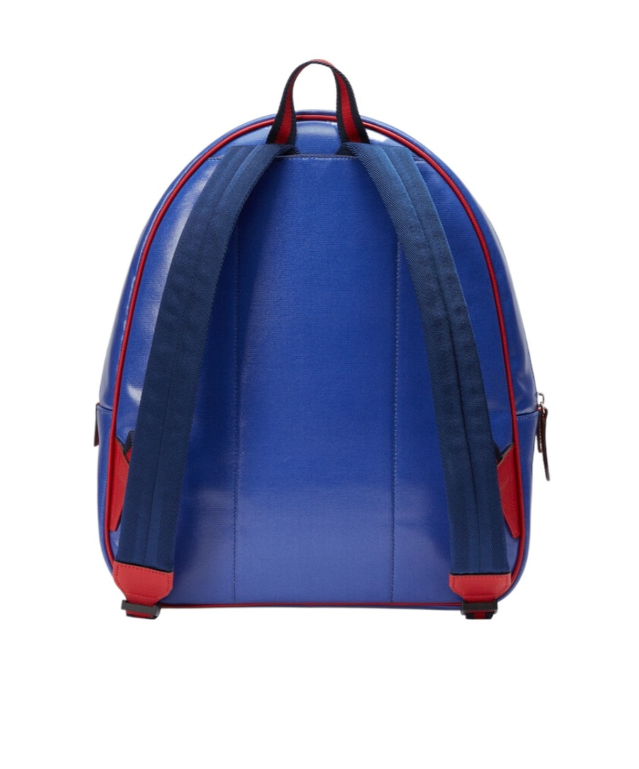 Gucci Drip Logo-print Backpack In Blue
