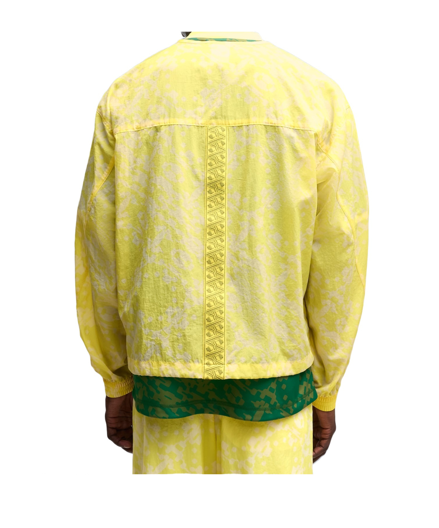 Puma All-over-pattern Zip-up Jacket In Yellow