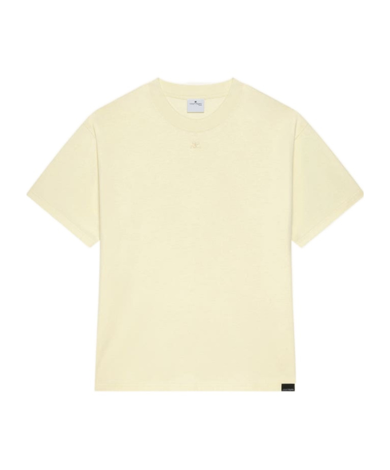 Courrèges Ac-logo T-shirt In Yellow