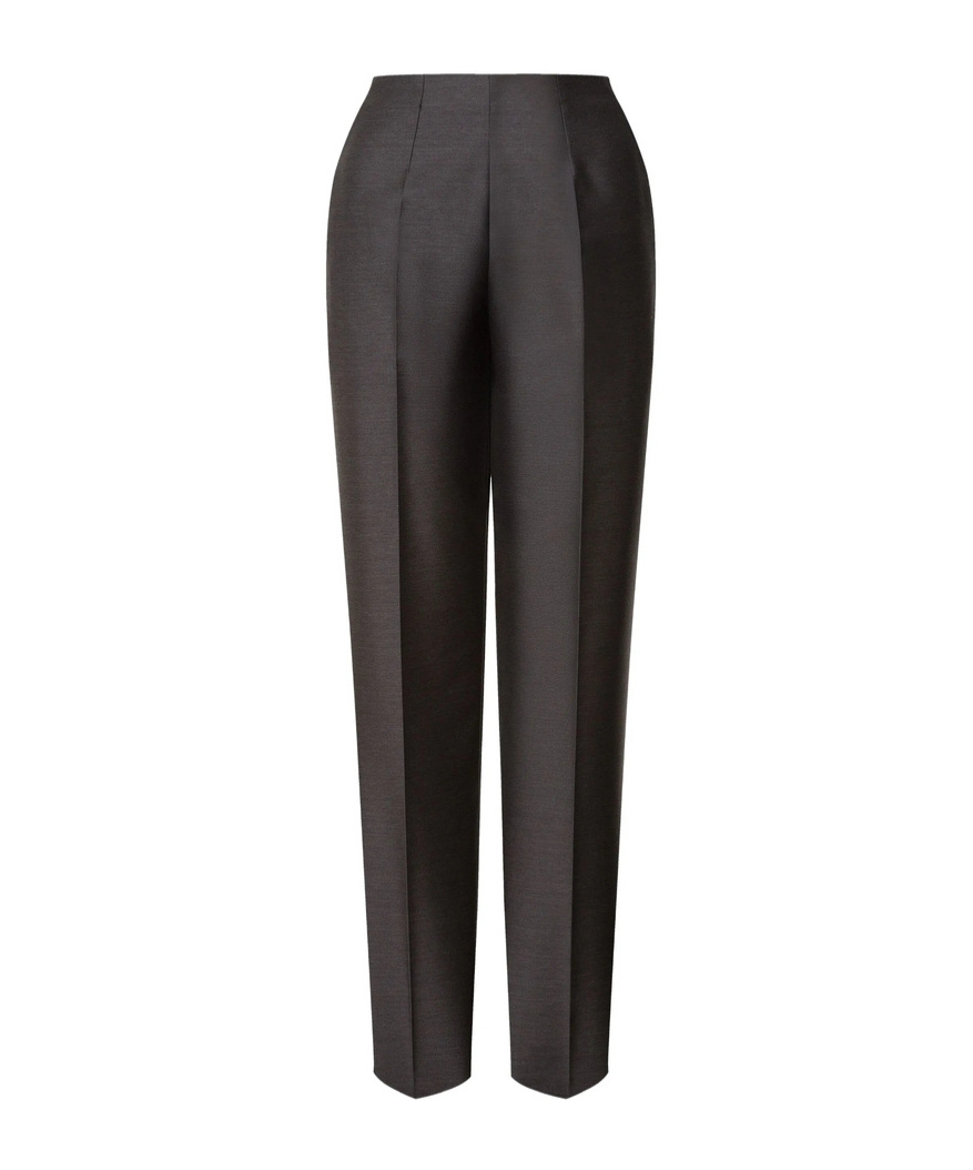 Alberta Ferretti Pleated Front Slacks In Gray