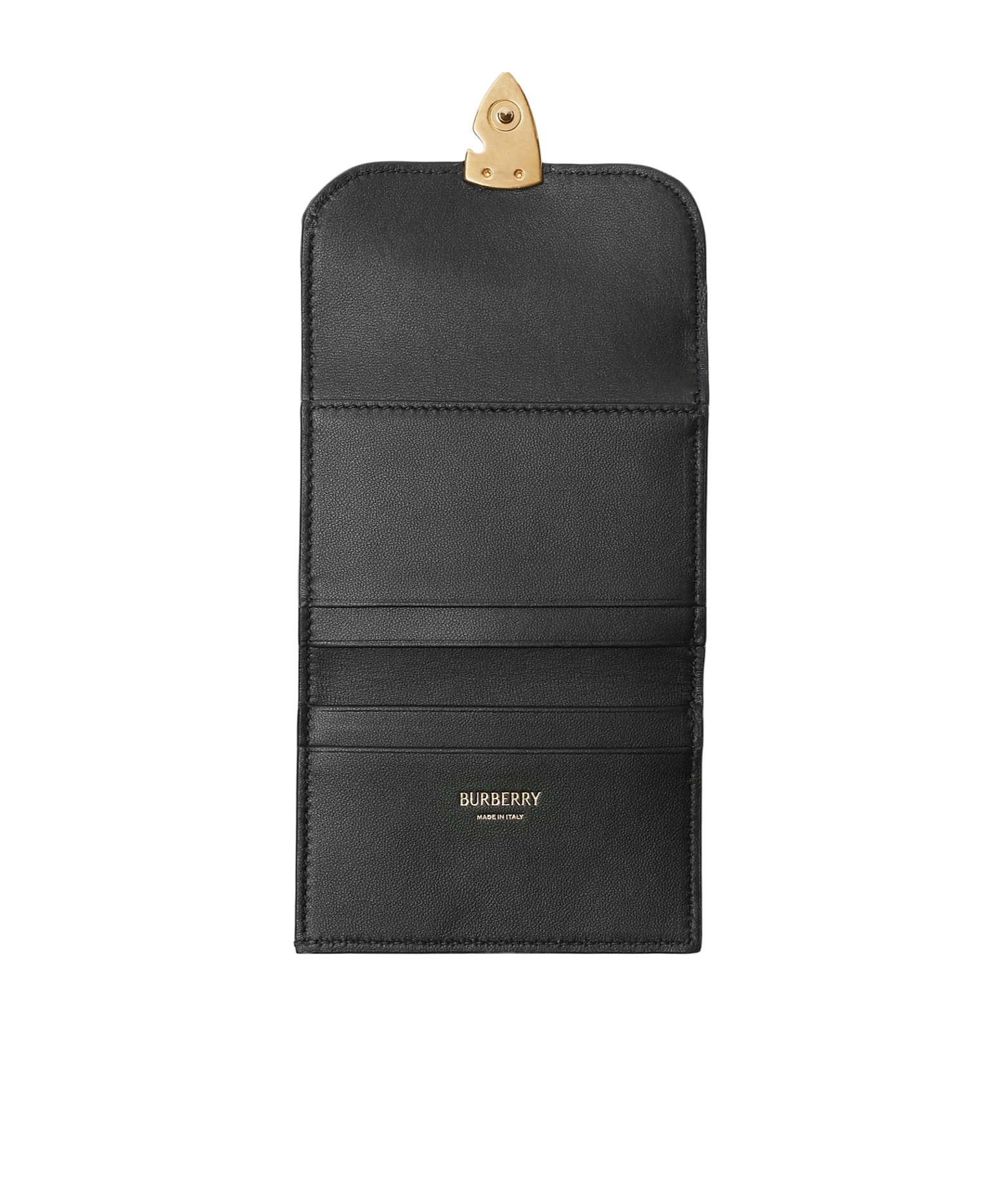 Burberry B Shield Wallet In Black