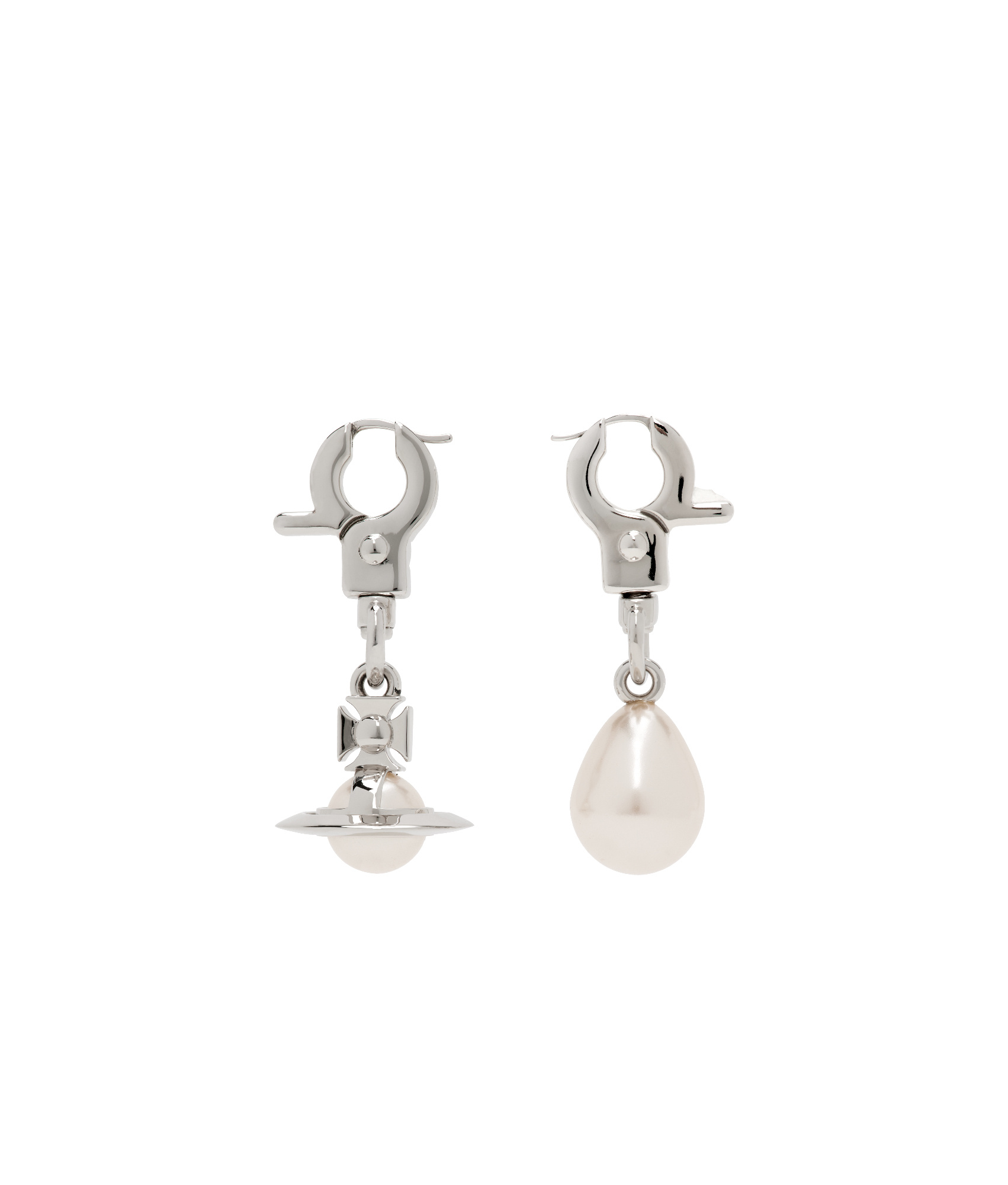 Vivienne Westwood Claude Drop Earrings In White
