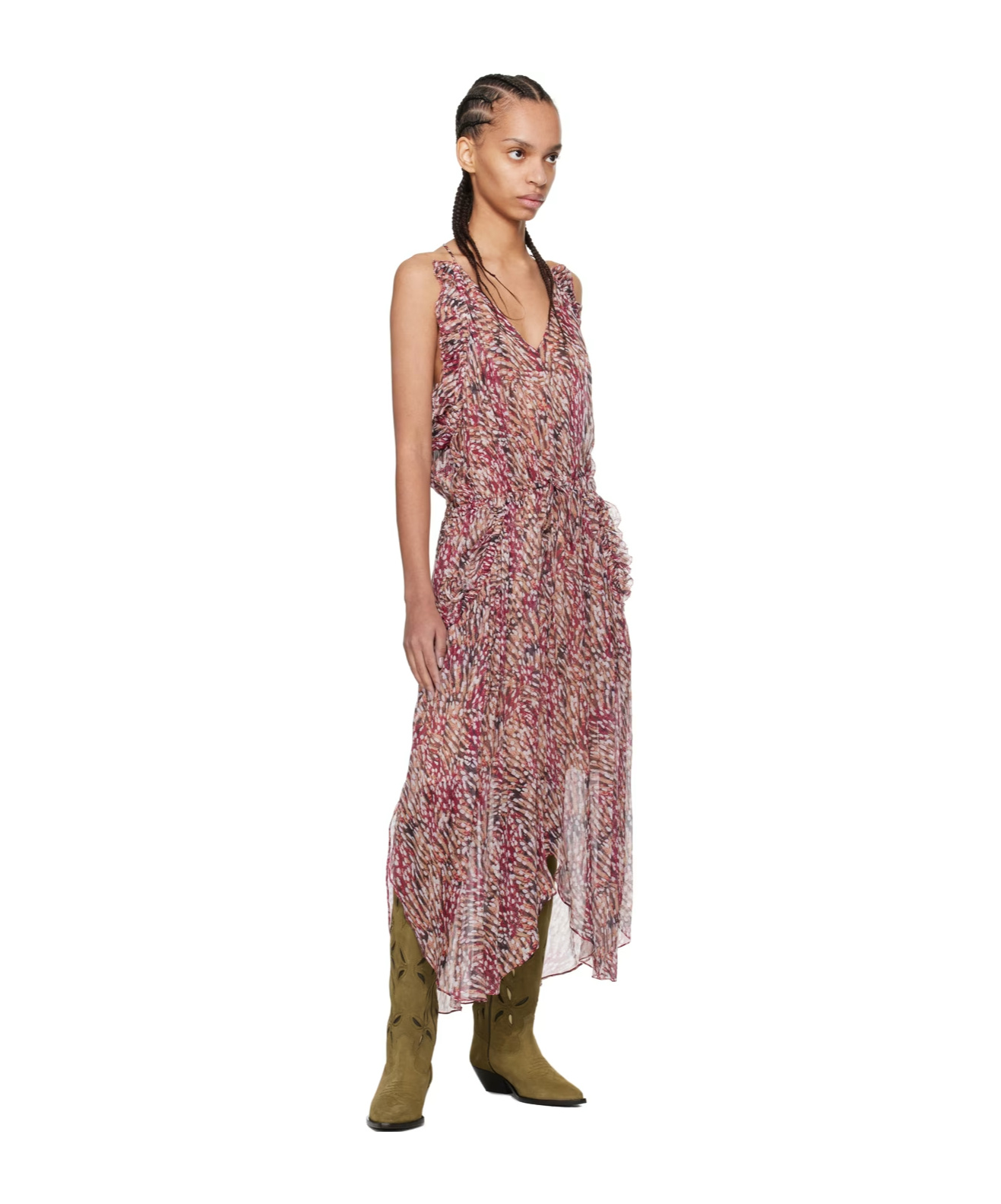 ISABEL MARANT ÉTOILE ISABEL MARANT ÉTOILE FADELO PATTERN-PRINTED MIDI DRESS
